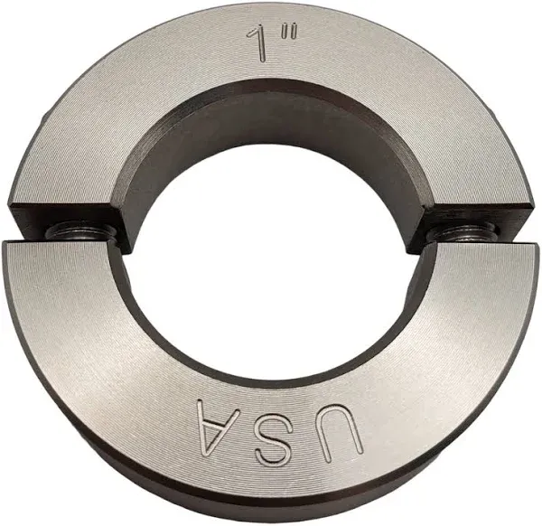 1.25" Bore Diameter - Clamping Two Piece Shaft Collar - 303 Stainless Steel (2 Pack)