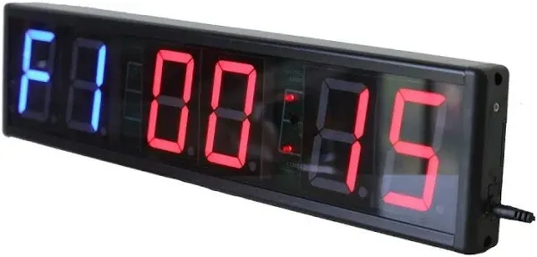 Ledgital Large interval Gym Clock for Workouts Size 20x4.7in. Operated by Remote Control