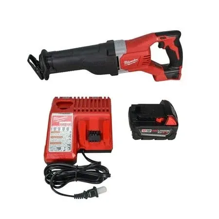 Milwaukee 2621-21p 18V SAWZALL Cordless Reciprocating Saw Kit with 5.0Ah XC Battery & Charger