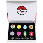 8pcs Pocket Monsters Gym Badges