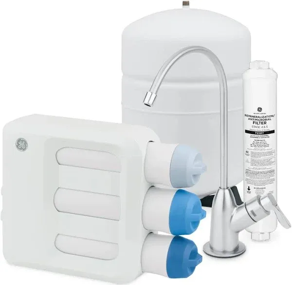 GE Reverse Osmosis 5 Stage Premium Water Filtration System with Faucet