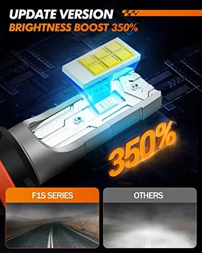 SEALIGHT H11 H8 H16 LED Fog Light Bulbs or DRL, 10000LM 24W Strong Penetration H8 H9 H16 H11 Fog Lights LED Bulb, 6500k Cool White 5530 CSP Chips, IP68 Waterproof Plug and Play, Pack of 2