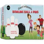 Inflatable Bowling Set for Kids, Jumbo Bowling Ball &amp; Pins, Bowling Game for ...