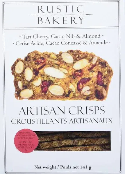 Rustic Bakery Artisan Crisps, Tart Cherry, Cacao Nib & Almond - 5 oz