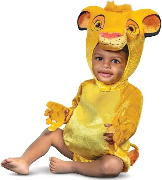 Infant Lion King Simba Costume | Kids | Unisex | Orange | 12/18mo | Disguise