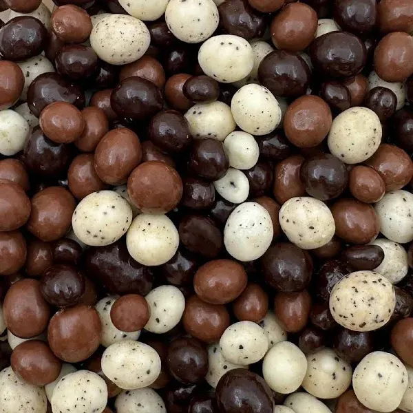 Chocolate Covered Espresso Coffee Beans Candy - Tri-Colored Blend - 2 Pound Bag