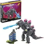 MEGA Godzilla x Kong The New Empire Building Set Action Figure Godzilla with 543 Pieces and Accessories, 8 Inches Tall, for Adult Collectors