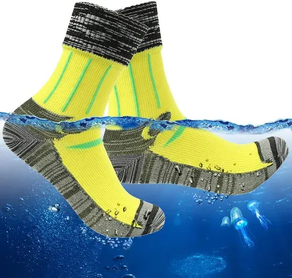 Waterproof Socks Unisex Hiking Wading Trail Running Kayaking Crew Socks