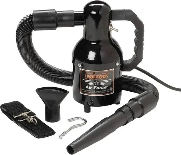 METROVAC Air Force Sidekick SK-1-IND, Handheld Car Blower for Detailing, Removes Dust and Debris from Clothes, Surfaces, or Components. 120V