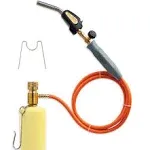 Double Valve Self-Ignition MAPP And Propane Torch With 60 inch Hose And Stain...