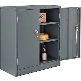 Global Industrial Unassembled Counter Height Cabinet, 36x24x42, Gray