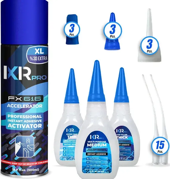 Ixirpro CA Glue with Activator Kit