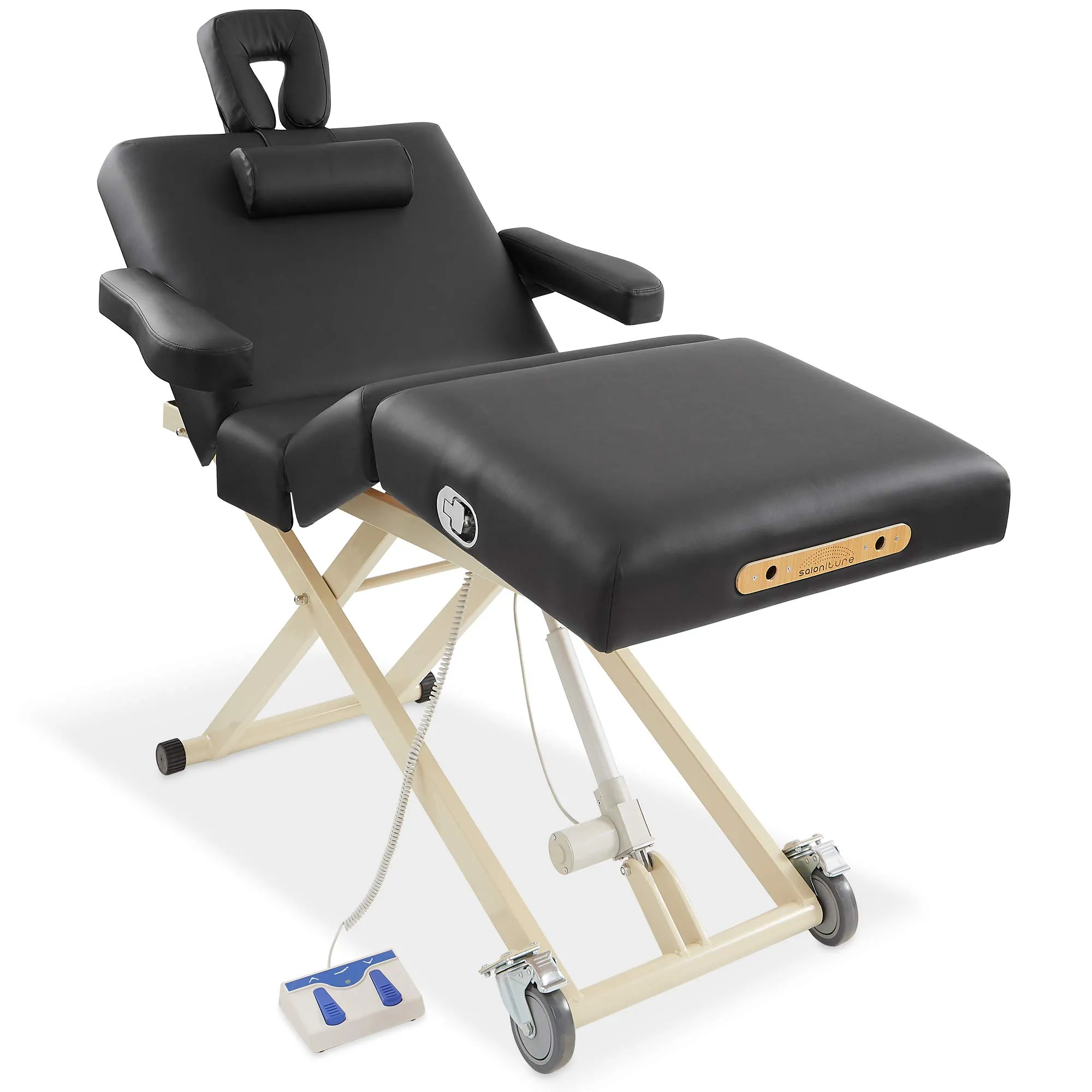 Saloniture Professional 4-Section Electric Lift Massage Table