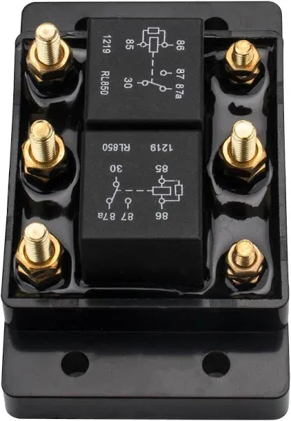 5541100 Forward Reverse Relay Fit for Tarp and Winch Motor Snow Plow and Lift Reversing Relay Module 6 Terminal 12V Replace ATP0110 24452