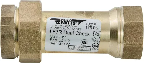 Watts Dual Check Valve LF7RU2-2