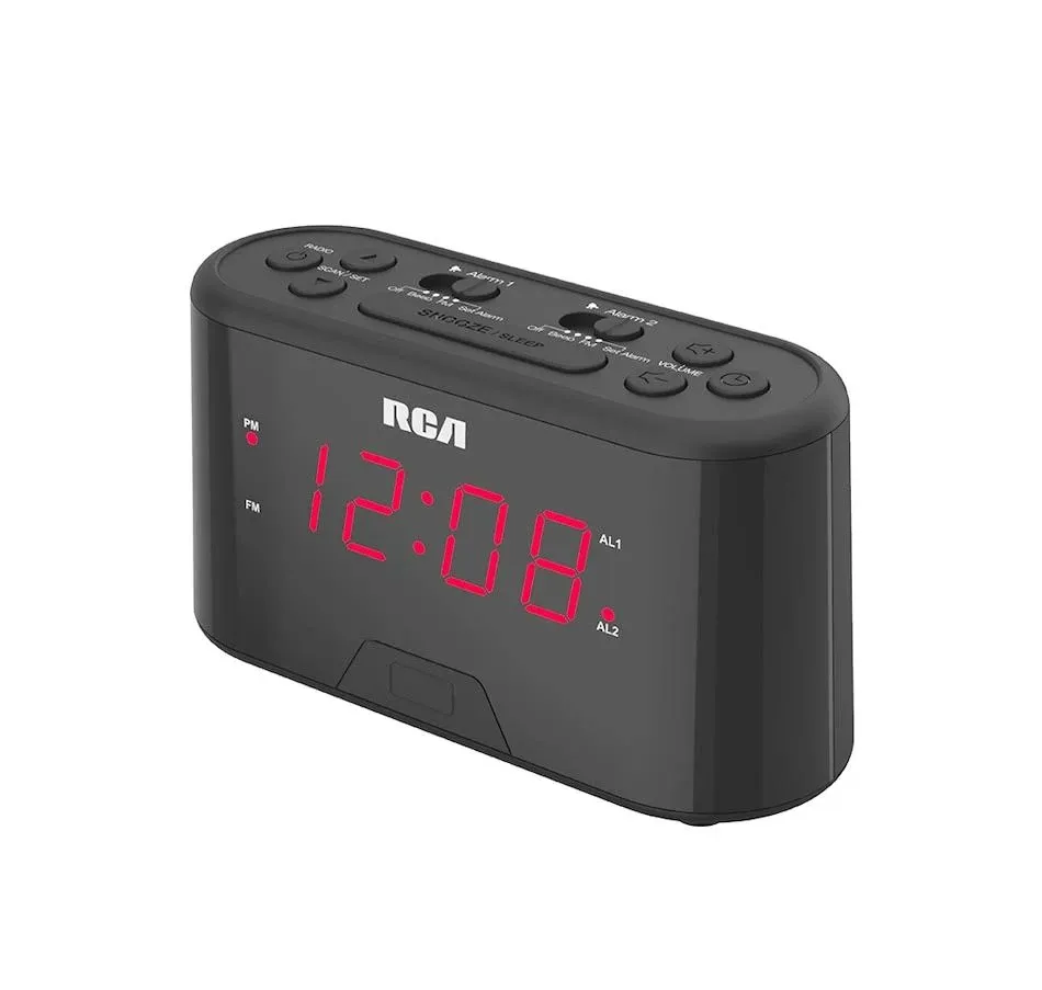 RCA Digital Clock Radio - Black