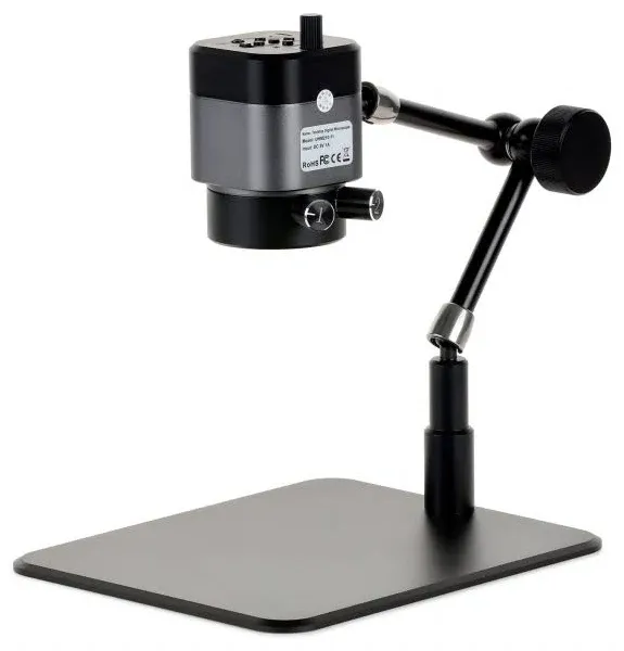 AmScope UHM210 Series 1080p 2.0MP HDMI Digital Microscope on 11" Articulating Arm