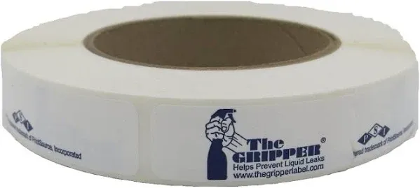 The Gripper Seal - Stops Liquid Leaks, 3/4" x 6" 250 Labels - Set of 2