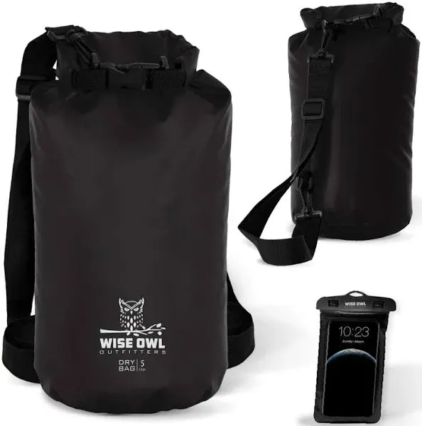 Wise Owl Outfitters Waterproof Dry Bag Backpack - Thick, Durable Water Bag for Kayaking, Camping, Beach and Outdoor Sports