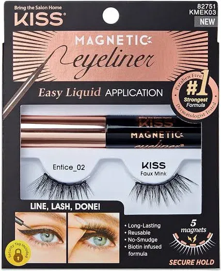 Magnetic Eyeliner & Eyelashes Kit  - Entice