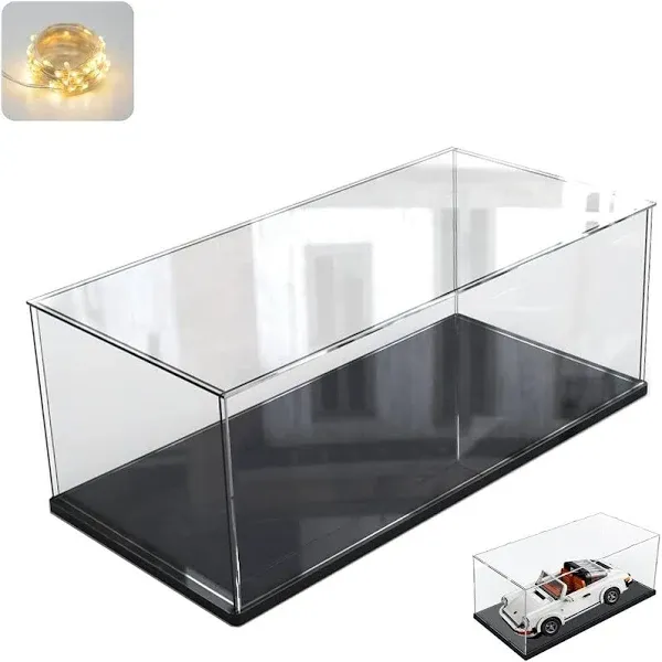 Thickened Clear Acrylic Display Case for Lego 10295 10265 42155 42176 Collect...