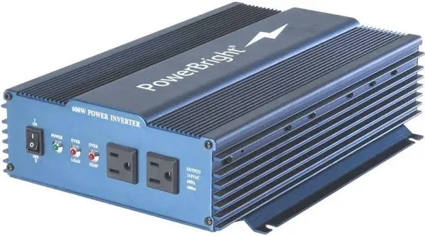 APS600 Power Bright 600 Watt 12V DC to 120V AC Pure Sine Inverter