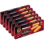 Walker’s All-Butter Shortbread Fingers - 8-Count Box (Pack of 6) - Authentic Sho