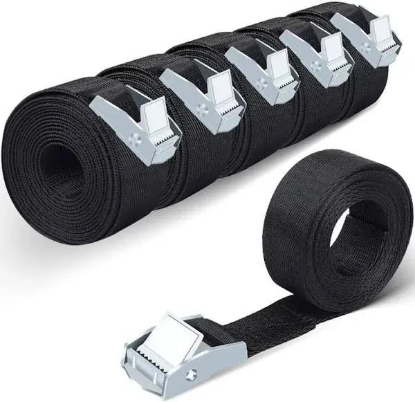 Lashing Straps 6 Pack 6.5ft Heavy Dust Cargo Straps