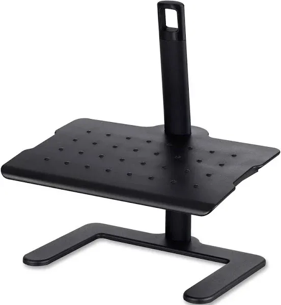 Safco Products 2129BL Adjustable Footrest, Black, 20"W x 14.25"D x 21.5"H