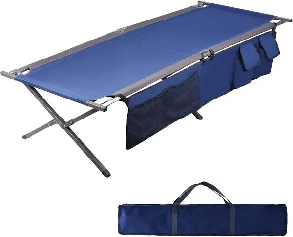 Westfield Outdoor 83 in. Portal Folding Portable Camping Cot, Blue