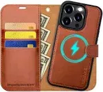 OCASE for iPhone 15 Pro Max Case Detachable Wallet Case with Card Holder, [2 in 1] PU Leather Flip Folio Case with RFID Blocking Stand Shockproof Phone Cover 6.7 Inch, Brown