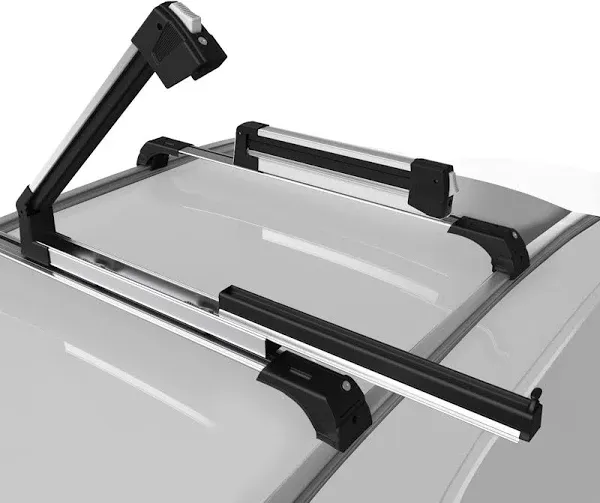 Ski Rack for Car Roof with Sliding Extension - 35&#034; Universal Ski &amp; Snowboard ...