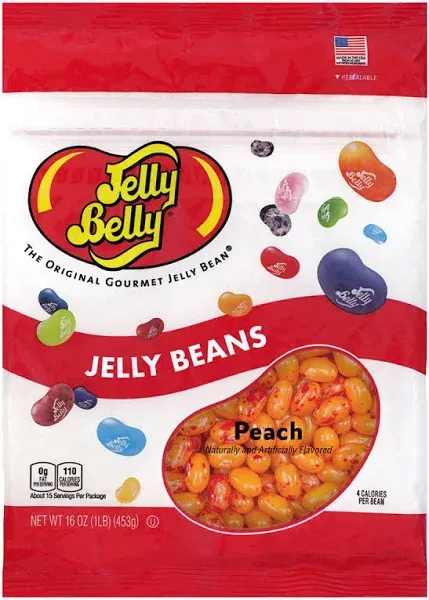 Jelly Belly - Peach Jelly Beans, (10-Pound Box)