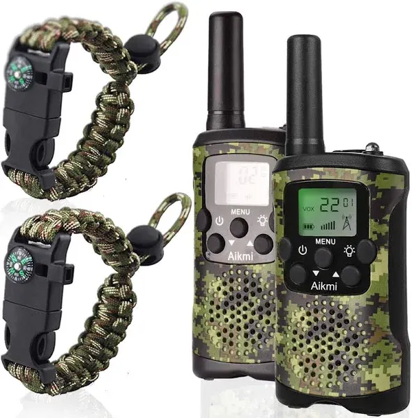 Kids Walkie Talkies  Aikmi Camouflage Boy Toys - Ages 3+ 3 Mile Range  TESTED!