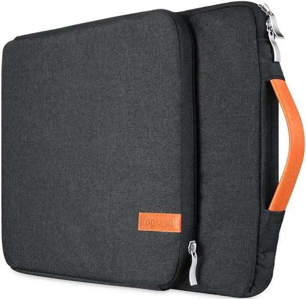 15 15.6 16 Inch Laptop Sleeve Case Waterproof Shockproof Notebook Bag Compatible with MacBook Pro 16 15/ Dell XPS 15/ Surface Laptop 15/ Chromebook Dell HP Lenovo Acer Asus Samsung - Gray