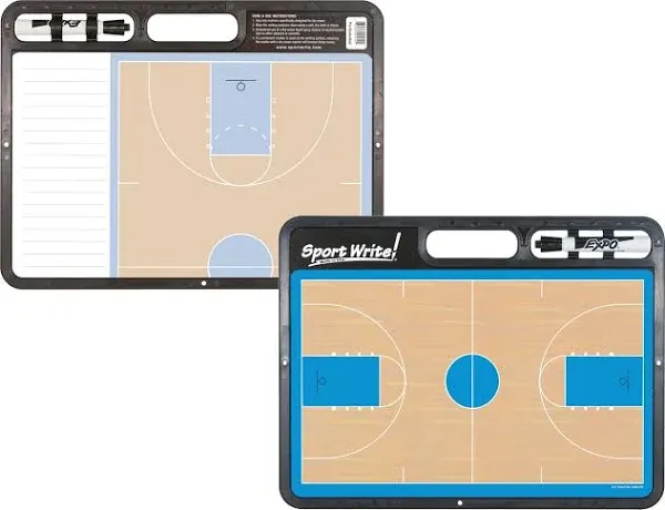 Sport Write Pro Basketball Dry-Erase Board (with half-court feature)