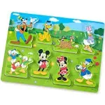 Melissa &amp; Doug Disney Mickey Mouse Clubhouse Wooden Chunky Puzzle (8 Pcs) NEW