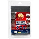 303 Products Clay Mitt - Synthetic Clay Replacement - Creates Ultra Smooth Surface - Faster and Easier Than Clay - Long Lasting, 1 Count (39013), Gray, Black