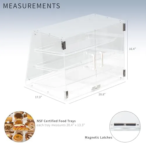 VIVO 3 Tray Acrylic Display Case