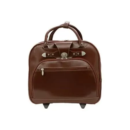 McKleinUSA REDWOOD 15" Leather Wheeled Ladies' Laptop Briefcase