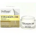 DELFANTI  MILANO COLLAGEN 24K Hyaluronic Acid Anti-Aging Night Cream 1.7oz Italy