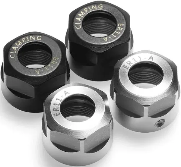 Genmitsu 4pcs ER11-A Collet Clamping Nut With Dynamic Balance Holes for CNC Milling Chuck Holder Lathe