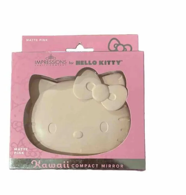 New Impressions Vanity x Hello Kitty Kawaii Compact Mirror Matte Pink