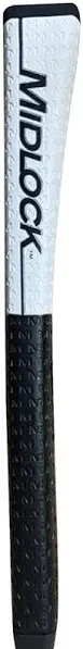 New Evnroll Midlock 14 inch Midsize 80g White/Black Golf Putter Grip, Men's