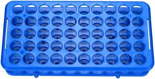 Bkmamlab Plastic Test Tube Holder Rack For 5ml/10ml/15ml Tubes