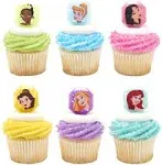 DecoPac Disney Princess Gemstone Rings Cupcake Decorations Featuring Mulan Ci...