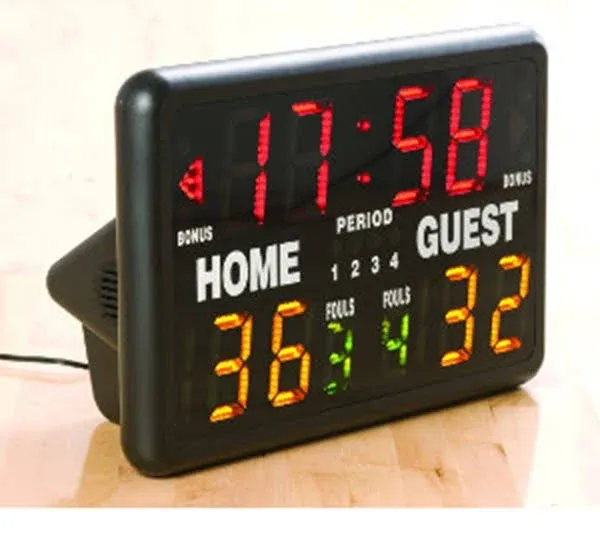 LED Basketball Tabletop Scoreboard for Tennis Football Badminton Indoor Outdoor Durable Electronic with Remote Control Function