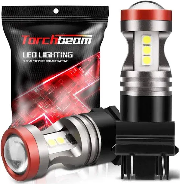 Torchbeam 3157 Led Light Bulbs 3600 Lumens with Projector Error free For Reverse Back Up Lights Drl Brake Lights Fit 315