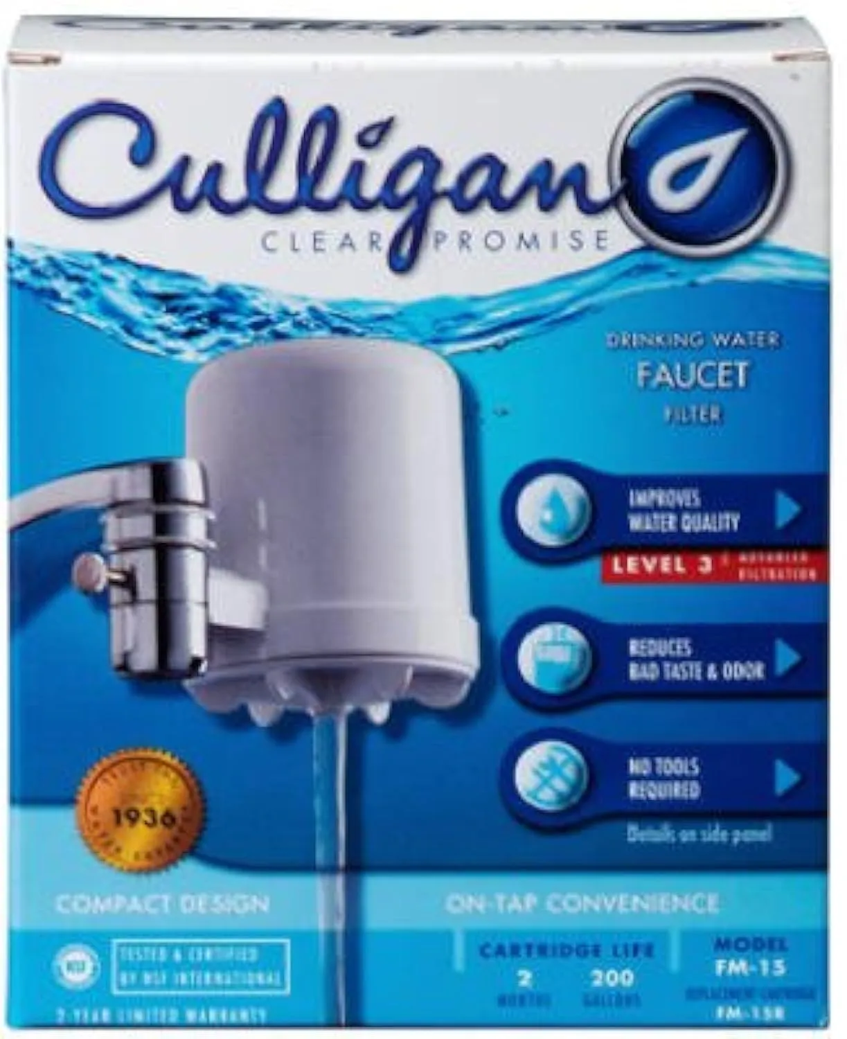 Culligan Faucet Mount Water Filter FM-15A