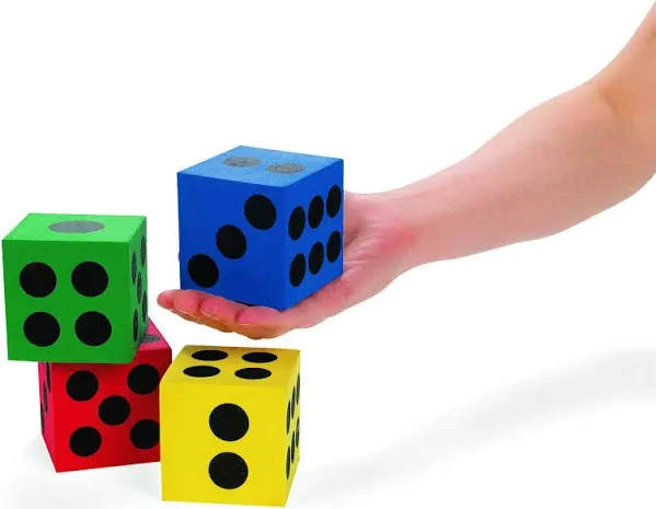 Fun Express Jumbo Foam Playing Dice